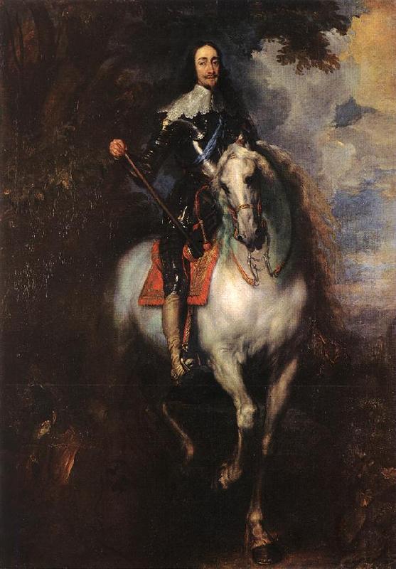 DYCK, Sir Anthony Van Equestrian Portrait of Charles I, King of England oil painting image